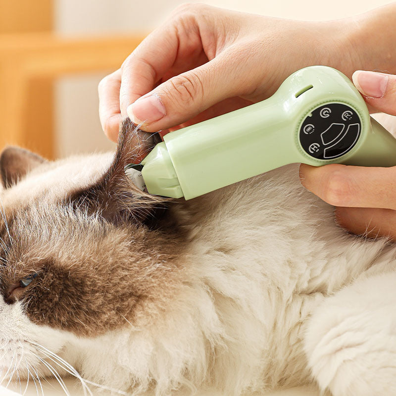 2-in-1 Rechargeable Paw Hair Shaver and Nail Trimmer for Pets