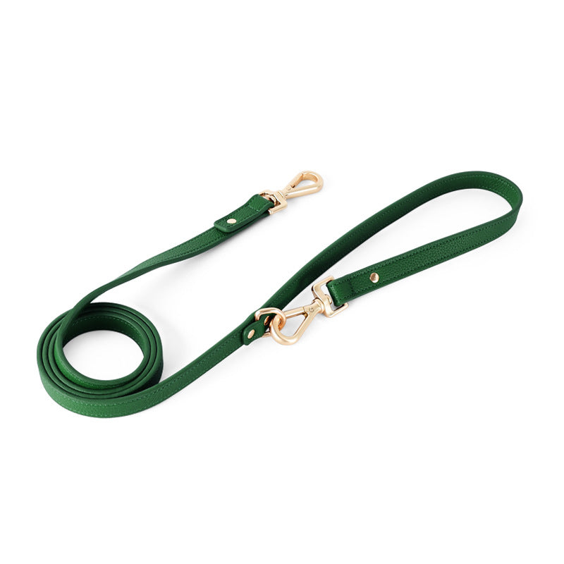 Classic dog harnesses in red, black, cream and green