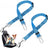 Dog car seat belt leads in many colours with metal clips