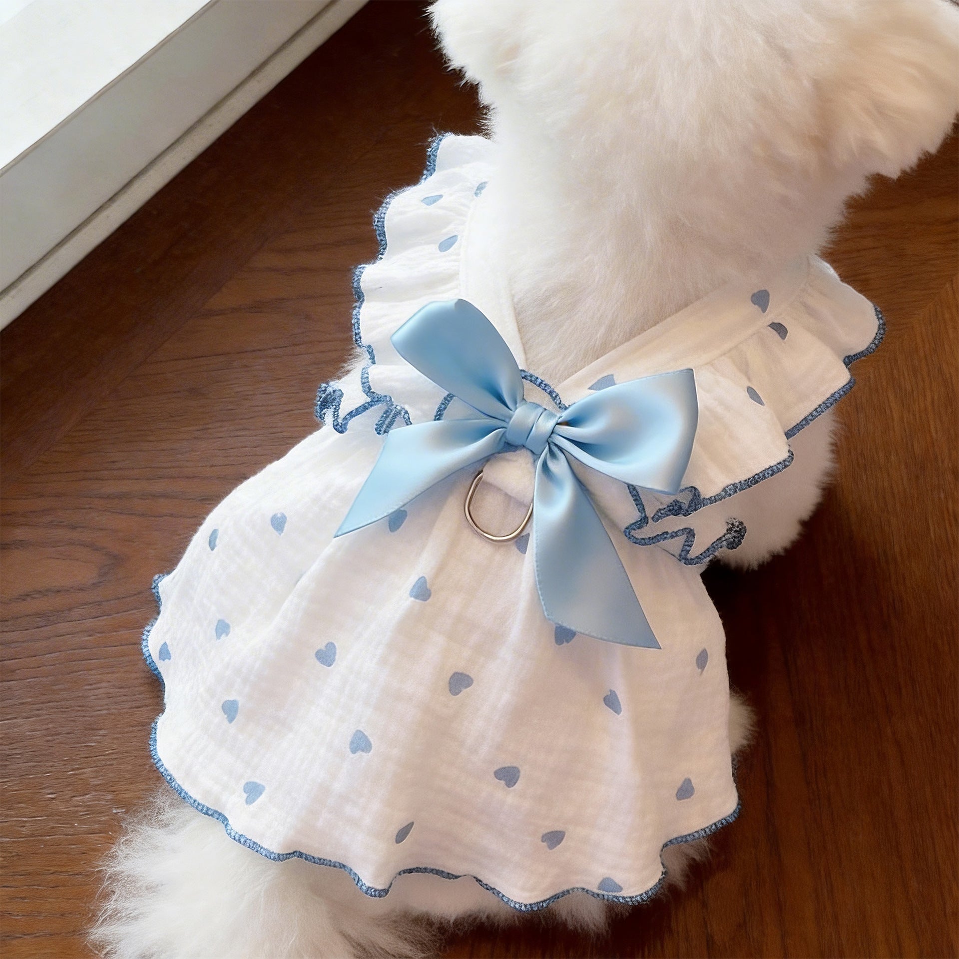 Summer pet dress with lead ring for dogs and cats, image 19
