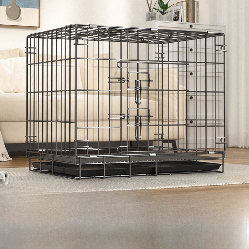 Foldable iron pet crate for small dogs, detail photo 10