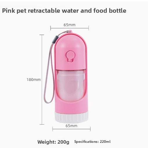 Foldable Portable Dog Water and Food Cup for Outdoor Walks and Summer Outings