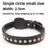 Wide black dog collar and lead, main product photo