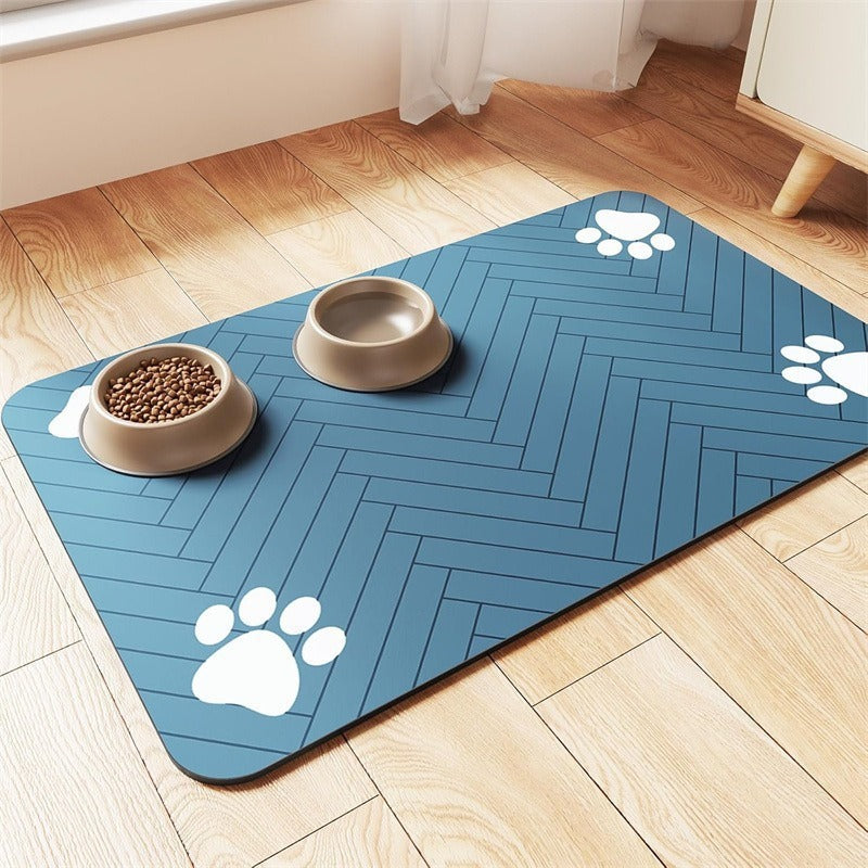 Absorbent splash-proof bowl mat for pets, additional product photo
