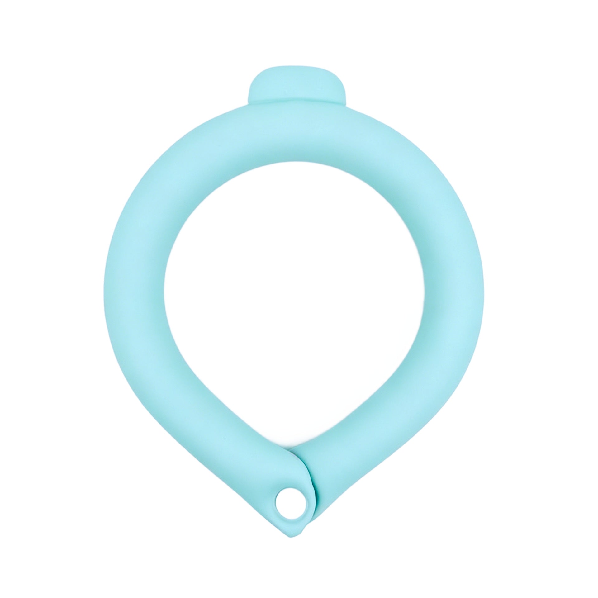 Cooling collar for dogs and cats in Teal, material detail