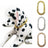 Chain link style dog collar with shiny metallic finish, product image 1