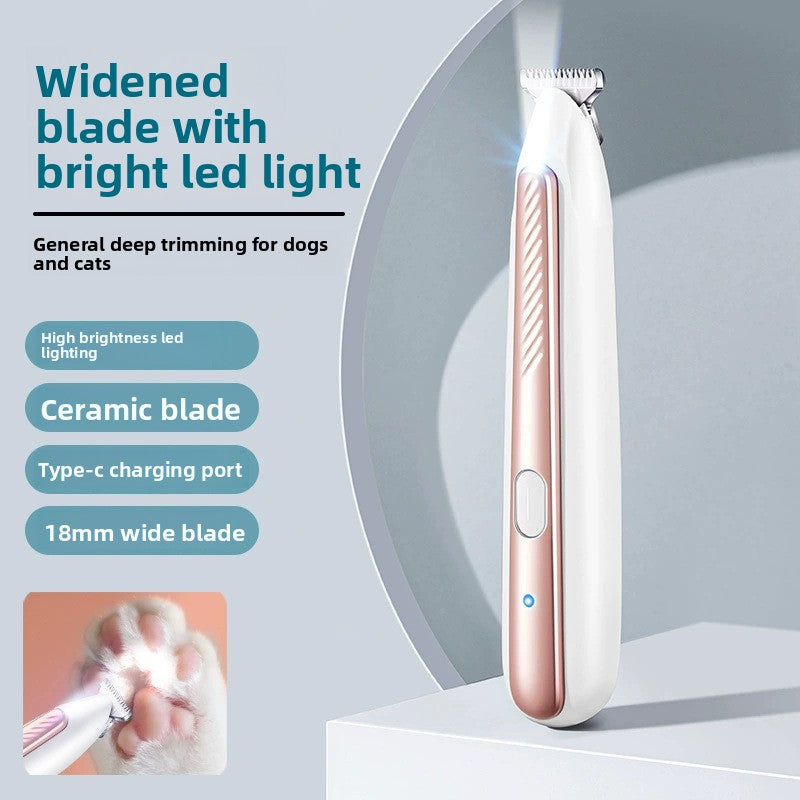 Quiet Electric Paw Hair Trimmer for Dogs and Cats, Rechargeable
