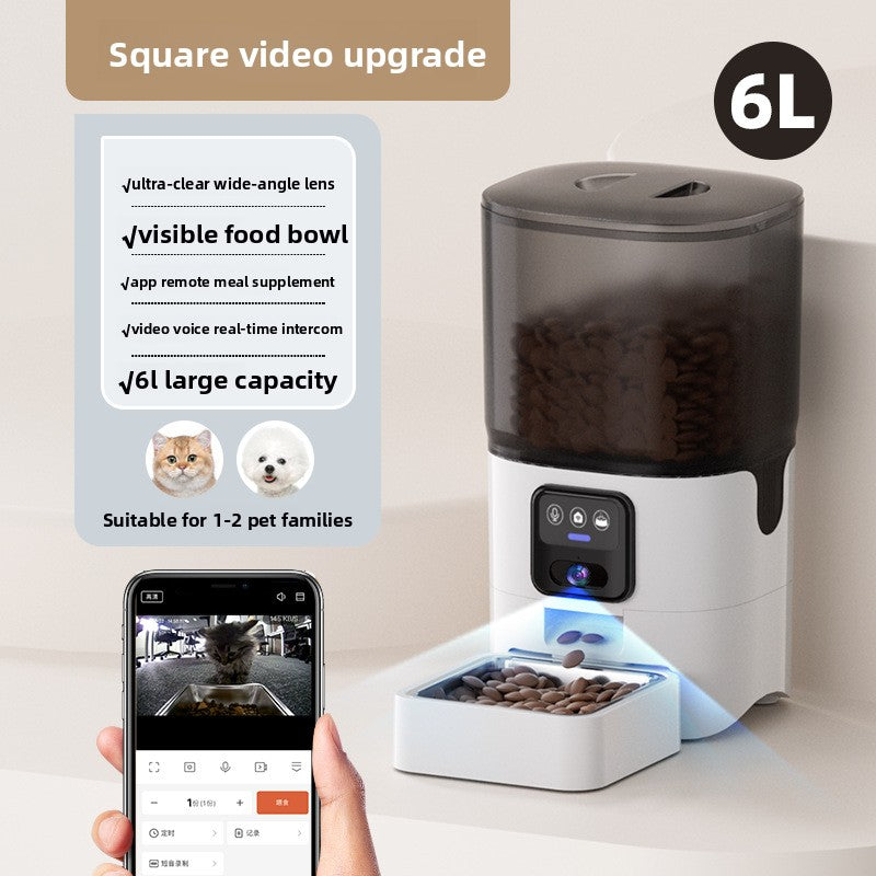 Automatic Pet Feeder with WiFi and Optional 1080P Video in 3L, 6L and 7L Models