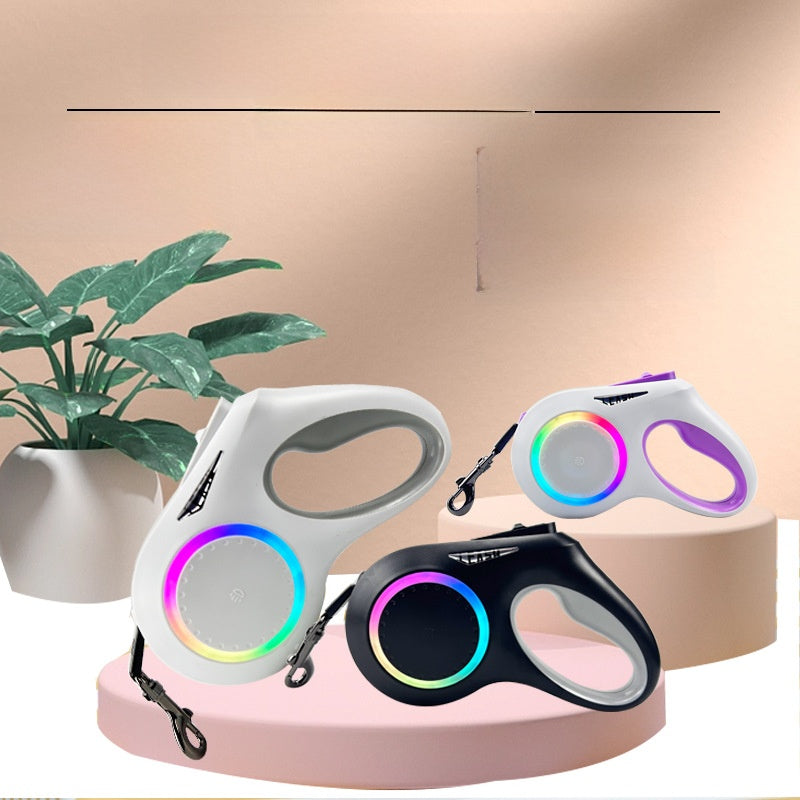 Rechargeable retractable dog lead with LED light, product image 3