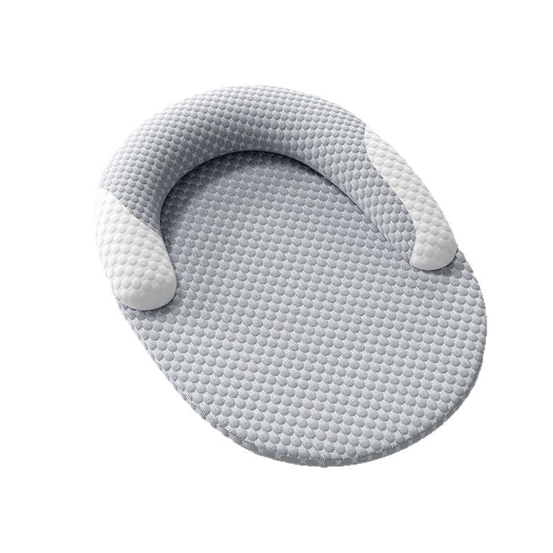 Summer dog bed with removable ice-feel cooling pad in grey, photo 5