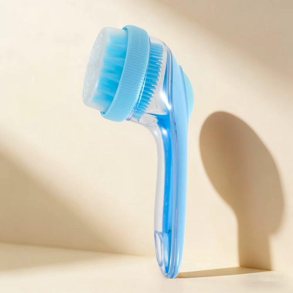 2-in-1 Silicone Dog Bath Brush, Double-Sided Shampoo Scrubber