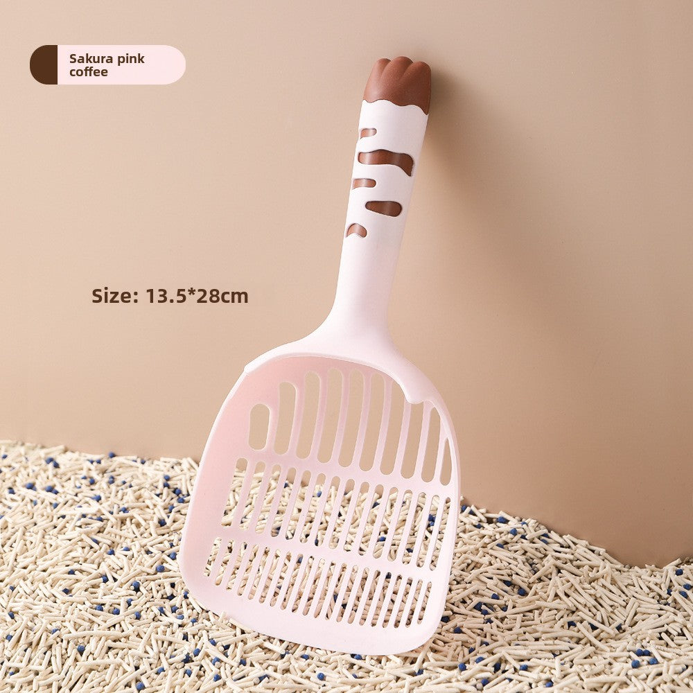 Large Fine-Pore Cat Litter Scoop, Thick ABS Sifter