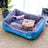Warm donut pet bed with blanket and toy bone, photo 13 of 80