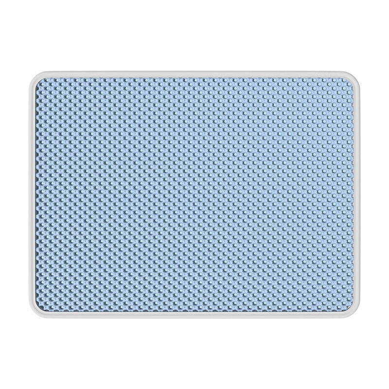 Washable Textured Cat Litter Pad, Splash-Proof Floor Mat