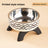 Elevated Pet Food Bowl with Stainless Steel Insert