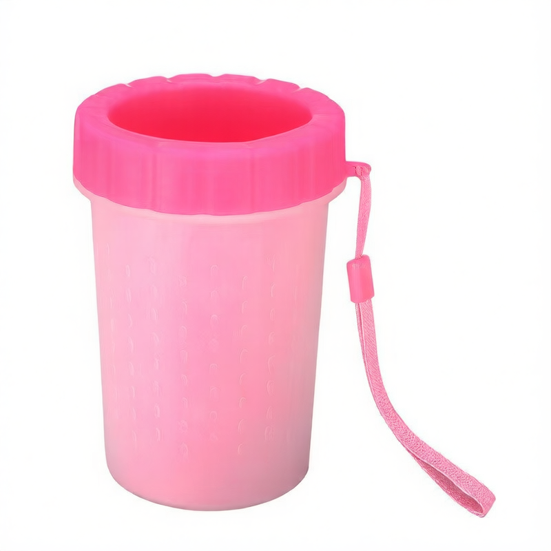 Paw Washing Cup with Soft Brush Insert for Dogs and Cats, Portable