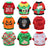 Cotton holiday pet T-shirt for small dogs and cats in Plain Orange, front view