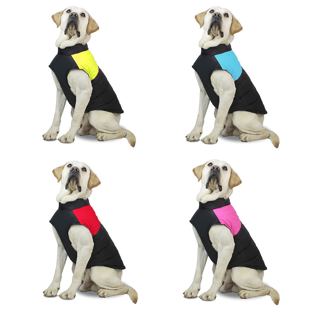 Windproof padded winter dog coat, available in 4 colours, sizes Small to 5XL, image 4