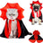 Cat wearing a black and red vampire cloak