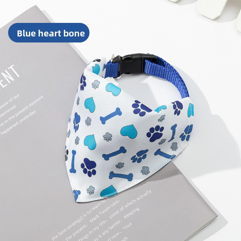 Printed dog bandana scarf, available in 6 colours, sizes Small to Large, image 6