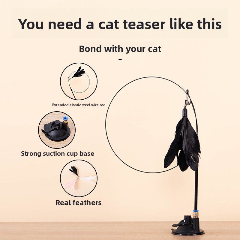 Replaceable feather heads for cat teaser wands in several colours - photo 4