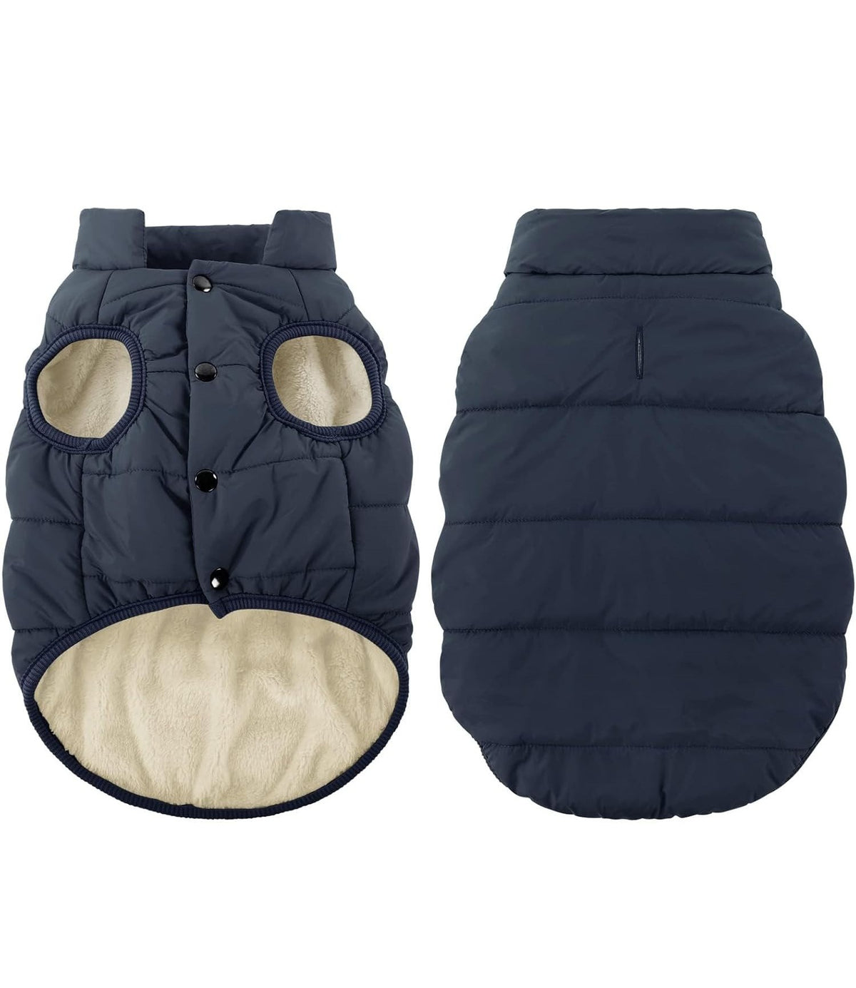 Windproof fleece lined dog winter jacket, available in 3 colours, image 17