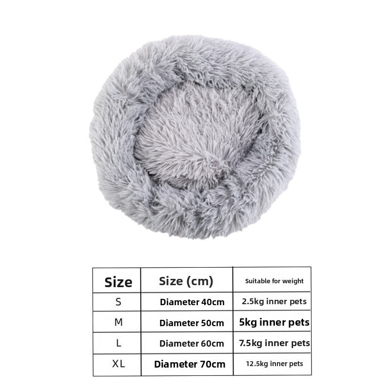 Semi-enclosed shell cat bed in soft plush, product gallery photo