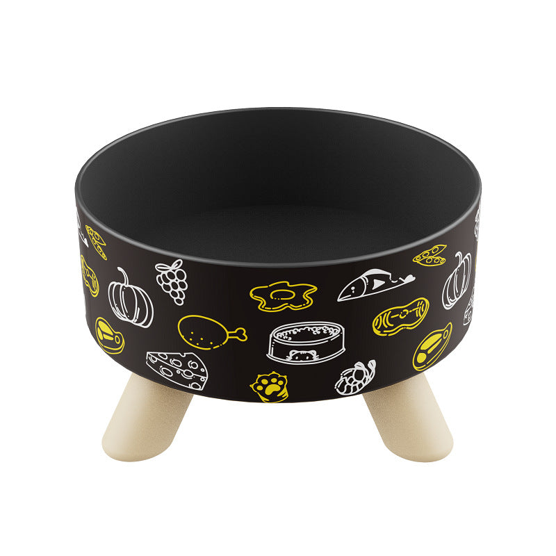 Elevated Pet Food Bowl with Stainless Steel Insert