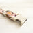 Brown floral pattern polyester dog collar with buckle and D ring