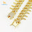 Cuban chain dog collar in Silver, close-up detail