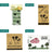 Biodegradable dog poop bags on rolls, close-up detail view