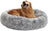 Tie Dye Round Plush Pet Bed for Cats and Small Dogs