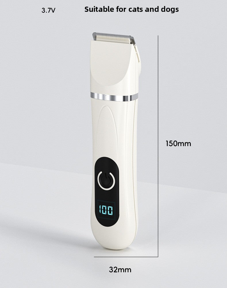 Silent Ceramic Blade Paw Hair Trimmer Kit for Dogs and Cats