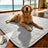 Grey wavy summer pad for cats and dogs