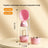 Portable dog water bottle cup with leakproof seal, showing size and shape