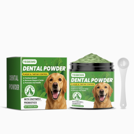Pet Dental Powder for Cats and Dogs, Breath and Tartar Care