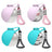Collapsible stainless steel pet water bottle, in a home setting