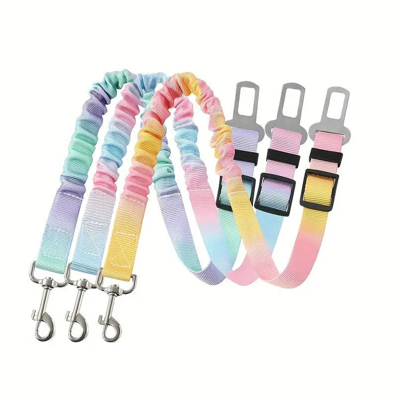 Gradient elastic dog car seat belt, ideal for car journeys
