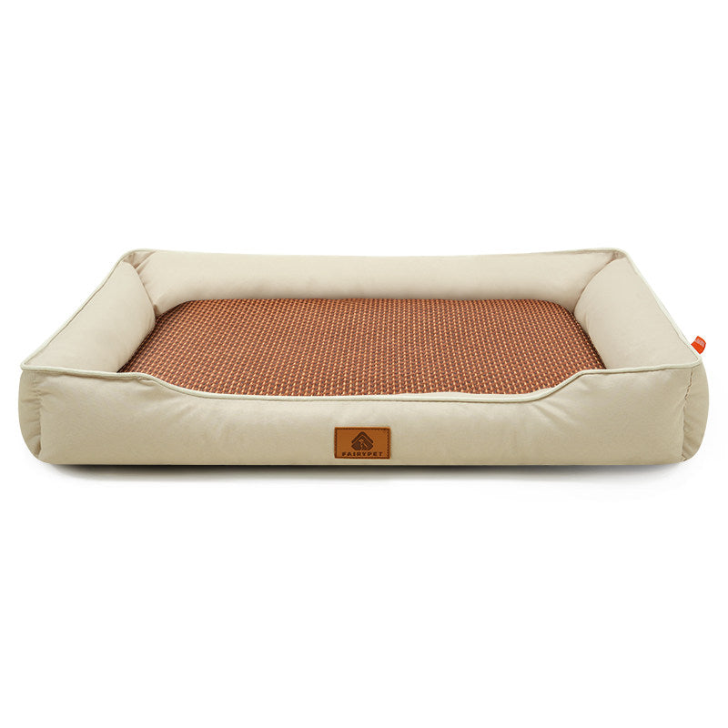 Waterproof Oxford dog bed with raised edges and soft base, photo 67