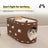 Beige double layer felt cat bed and scratching board, view 1