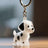 Transparent Animal Hair Memorial Keychain Pendant