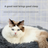 Light grey round long plush pet bed for cats, photo 5
