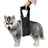 Black fleece lined rear support harness for senior dogs, product image 3