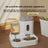 Two-in-One Automatic Pet Feeder Bowl with Food and Water Dispensing for Cats