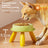Elevated Pet Feeding Bowl with Non-Slip Base and Anti-Spill Design for Cats and Dogs
