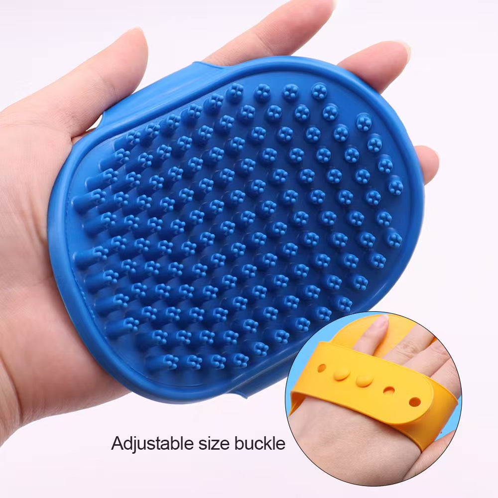 Blue pet bath brush for dogs and cats in Blue, additional product photo