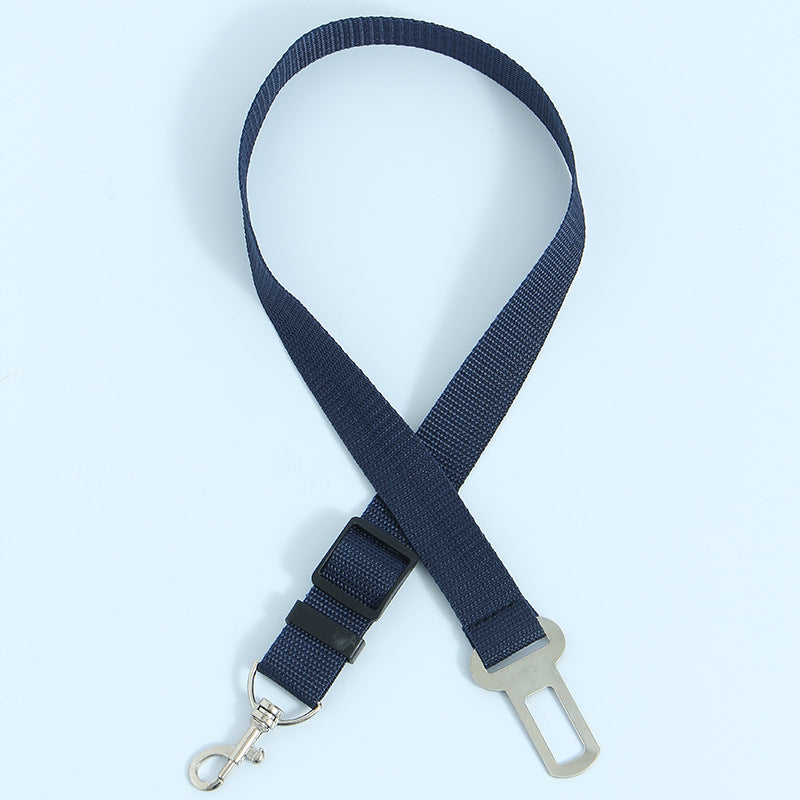 Adjustable dog seat belt leads in thirteen colours
