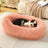 Raised edge cotton dog bed with curved sides and soft cushion, photo 42
