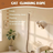 Wooden wall-mounted cat climbing platform with jute rope, photo 3