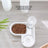 Dual-Bowl Pet Water Dispenser and Food Bowl with Anti-Spill Heart Design
